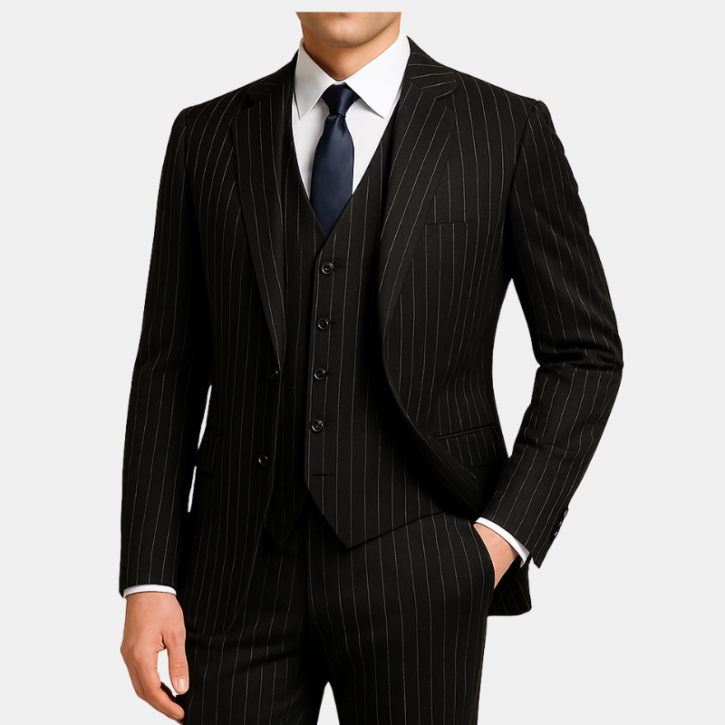 COSTUME TROIS PIÈCES NOIR GENTLEMAN